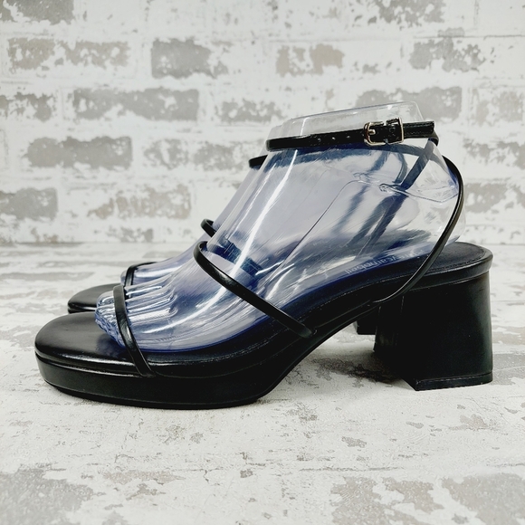 Jeffrey Campbell Black Sandals - Picture 1 of 14